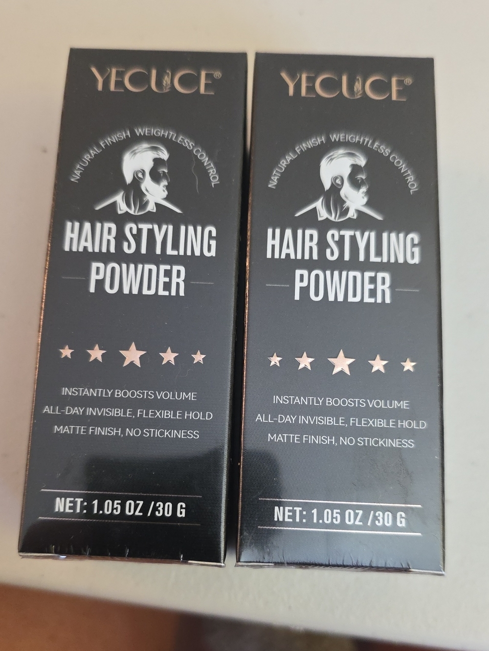 Hair Styling Powder - Black - Instant Volume & Matte Finish
